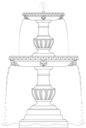 Drawings Of Fountains